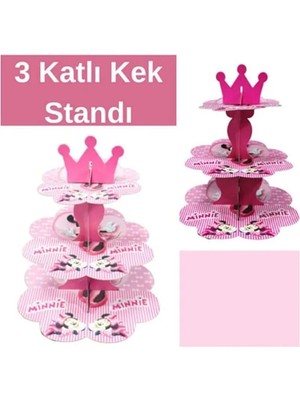 Umamiçe Minnie Mouse Temalı Kek Standı