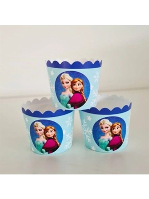Umamiçe Frozen Elsa Temalı - Cupcake Kalıbı - 25'li Kek Kapsülü