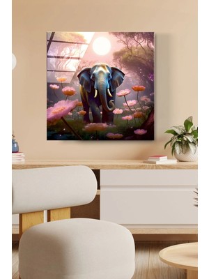 Missy Mind Dekoratif Colorful Woman Dekoratif Cam Tablo