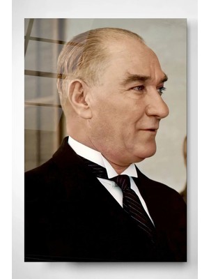 Meschain Meschaın Atatürk Cam Tablo, Dekoratif Cam Tablo