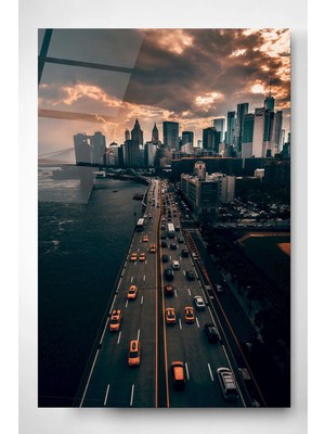 Missy Mind Dekoratif New York Dekoratif Cam Tablo