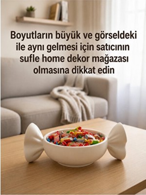 Empressco Şık ve Dayanıklı Dekoratif Sert Plastik Sunum Sepeti, Şekerlik ve Meyve Için Ideal