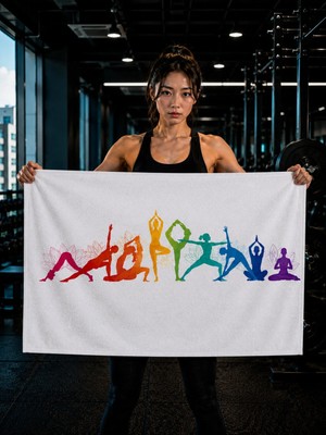 Beydeflex Sporcu Havlusu 2 Adet 75X150 Mikrofiber 350 gr Pamuklu Süper Emici Havlu