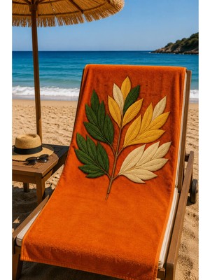 Beydeflex Plaj Havlusu Ss-26 Koleksiyonu Premium Özel Tasarım Hızlı Kuruyan Mikrofiber Havlu 75X150 cm