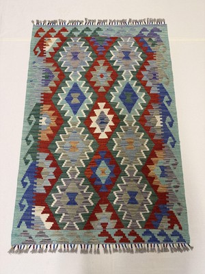Afgan Halı El Dokuma Afgan Kilim Çift Taraf Kullanım Kök Boya 96 x 143 cm
