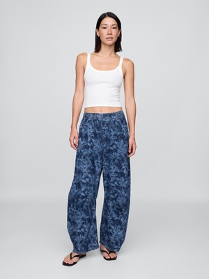Gap Kadın Mavi Mid Rise UltraSoft Kolay Horseshoe Jean Pantolon