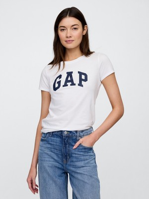 Gap Kadın Beyaz 2'li Gap Logo Kısa Kollu T-Shirt Seti