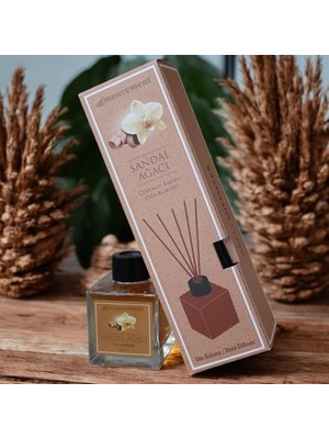 Sandal Esintisi 100 ml Çubuklu Oda Kokusu Evinize Sakinlik ve Doğal Şıklık Katın