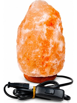 Doğal Himalaya Tuz Lambası 2-3kg | Anahtarlı Duy | %100 Doğal Tuz Kristali | Ev, Ofis ve Dekoratif Gece Lambası