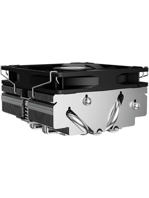 RC400-53MM Düşük Profil Cpu Hava Soğutucu, 4 Borulu (Aghp Teknolojisi), 90 mm Pwm Fan, 2700 Rpm, Amd Am4/am5 & Intel LGA1700/1851/1200/1151/1150 Uyumlu Siyah