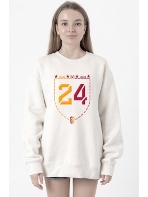 Tshirthane 24 Şampiyonluk Beyaz Kadın 2ip Sweatshirt