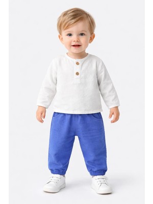 Lumbi Baby Müslin Kumaş Basic 2’li Bebek Takımı