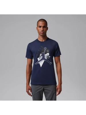 Nike Jordan Jumpman Brand Erkek Lacivert Tişört