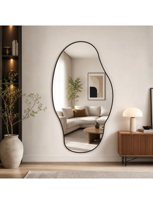 Ant Home Asimetrik Ayna, Konsol Aynası, Dresuar Aynası, Tuvalet Aynası, Boy Aynası 120X65 cm