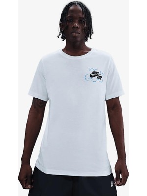 Nike M Nsw Gfx Tee Erkek Beyaz Pamuklu Tişört