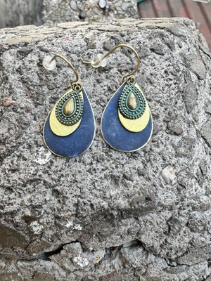 Boncuk Ay Küpe Şık Hediye