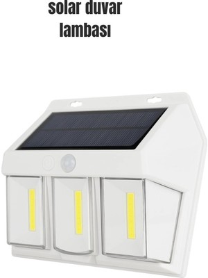Kanonik Education Suya Dayanıklı Solar Duvar Lambası – Akıllı Gece Sensörlü Işık
