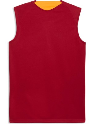 Puma Erkek Kırmızı Puma Gsk Training Jersey Sl Galatasaray Erkek Kolsuz Antrenman Forması