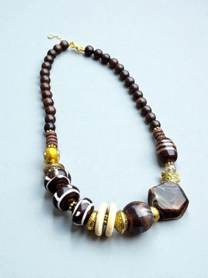 Boncuk Ay Kolye Şık Hediye