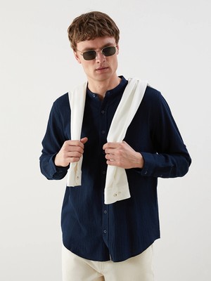 Lc Waikiki Yeni Sezon Regular Fit Krinkle Büzgülü Erkek Gömlek