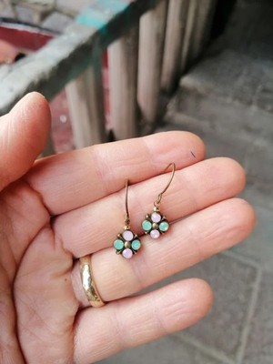 Boncuk Ay Küpe Şık Hediye