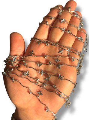 Zirkon Taş Ay Kolye Şık Hediye
