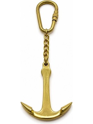 Drop Tedarik Pirinç Çapa Anahtarlık NI007