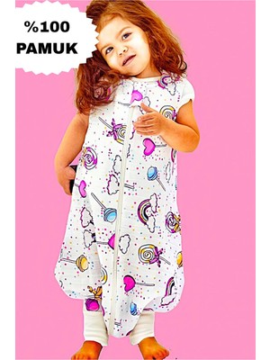 Empressco Yazlık Pamuk Müslin Uyku Tulumu, Rahat ve Yumuşak Bebek Uyku Tulumu
