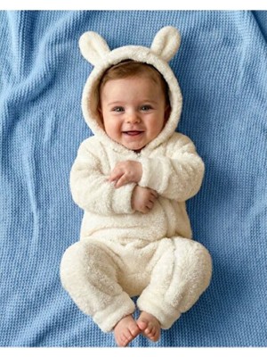 Empressco Yumuşacık Peluş Bebek Ayıcık Tulum, Unisex, Konforlu ve Şık Tasarım