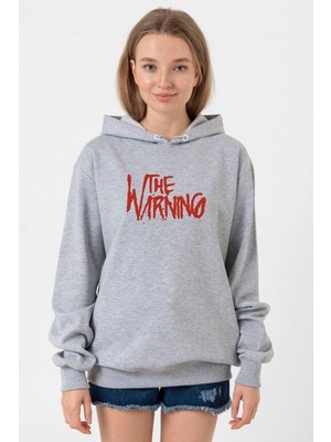 Tshirthane The Warning Logo Grimelanj Kadın 3ip Kapşonlu Sweatshirt