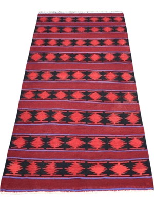 Kilim Antik El Dokuma Elegant Malatya Yolluk Yün Kilim 1606 - Yeni - Çok Renkli