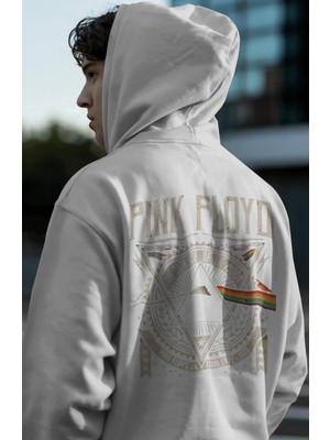Sevbano Pink Floyd Müzik Grubu Sırt Baskılı Unisex Oversize Premium Hoodie