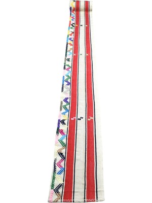 Zehra Abla Halı Yeni El Dokuması Devasa Yekpare Dekorluk Kuşak Yörük Yolluk Yün Kilim 7381