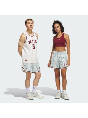 Adidas Originals JC5973 Hoop York City Allover Print Şort (Unisex)