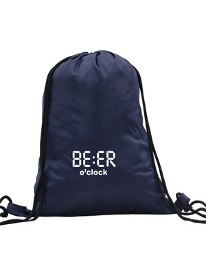 Hero Tasarım Hero tasarım Beer O'clock Djital Saat Baskılı  - Ipli Spor Sırt Çantası - Günlük - Okul 35*46CM One Size | INN1081