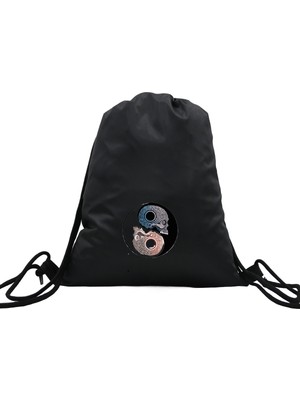 Hero Tasarım Hero tasarım Yin Yang Kuru Kafa  - Ipli Spor Sırt Çantası - Günlük - Okul 35*46CM One Size | INN1070