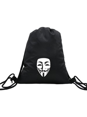 Hero Tasarım Hero tasarım Mask - Ipli Spor Sırt Çantası - Günlük - Okul 35*46CM One Size | INN1082
