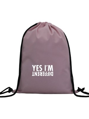 Hero Tasarım Hero tasarım Yes I'm Different   - Ipli Spor Sırt Çantası - Günlük - Okul 35*46CM One Size | INN1042