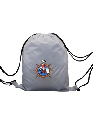 Hero Tasarım Hero tasarım  Gemi Dümeni - Ipli Spor Sırt Çantası - Günlük - Okul 35*46CM One Size | INN1099
