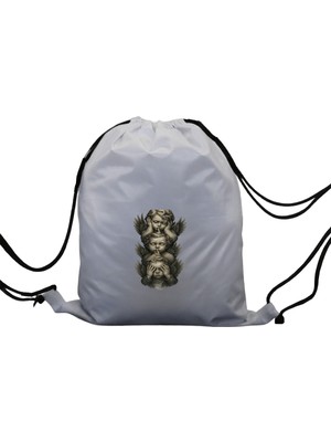 Hero Tasarım Hero tasarım  Görmedim-Duymadım-Bilmiyorum  - Ipli Spor Sırt Çantası - Günlük - Okul 35*46CM One Size | INN1047