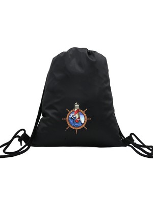 Hero Tasarım Hero tasarım  Gemi Dümeni - Ipli Spor Sırt Çantası - Günlük - Okul 35*46CM One Size | INN1099