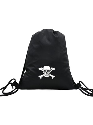 Hero Tasarım Hero tasarım Kuru Kafa - Ipli Spor Sırt Çantası - Günlük - Okul 35*46CM One Size | INN1109