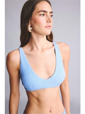 DeFacto Regular Fıt Krinkıl Kumaş Bikini ÜSTÜ G3996AX26SM
