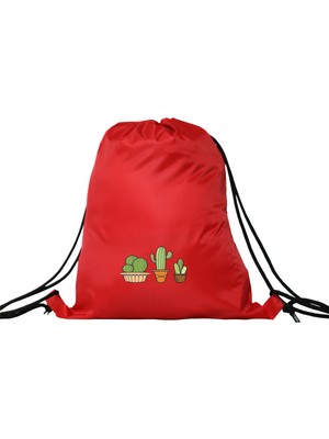 Hero Tasarım Hero tasarım Kaktüs - Ipli Spor Sırt Çantası - Günlük - Okul 35*46CM One Size | INN1101