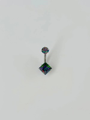 Belirtilmemiş Mistik Topaz Taşlı Göbek Piercing - PG0019