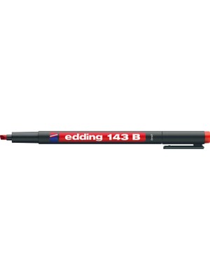 Edding Kırmızı Asetat Kalemi E-143B 1 Adet ile Keskin ve Kalıcı Renk Deneyimi