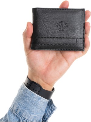 Newish Erkek Suni Deri Minimal Cüzdan ve Kartlık -  NEW414