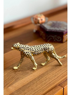 Miamantra Swarovski Taşlı Leopar Mücevherlik / Dekoratif Biblo Model 2