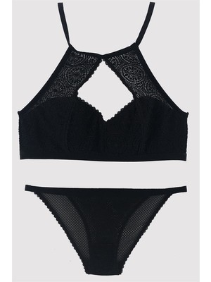Pierre Cardin 4788 Allison Bralet Sütyen Takım Siyah Renkli Nefes Alabilir Kumaşlı Kadın İç Giyim