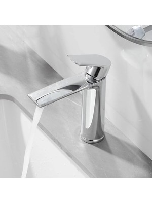 Fawer Faucet & Shower Krom Lavabo Bataryası 600-CSS
